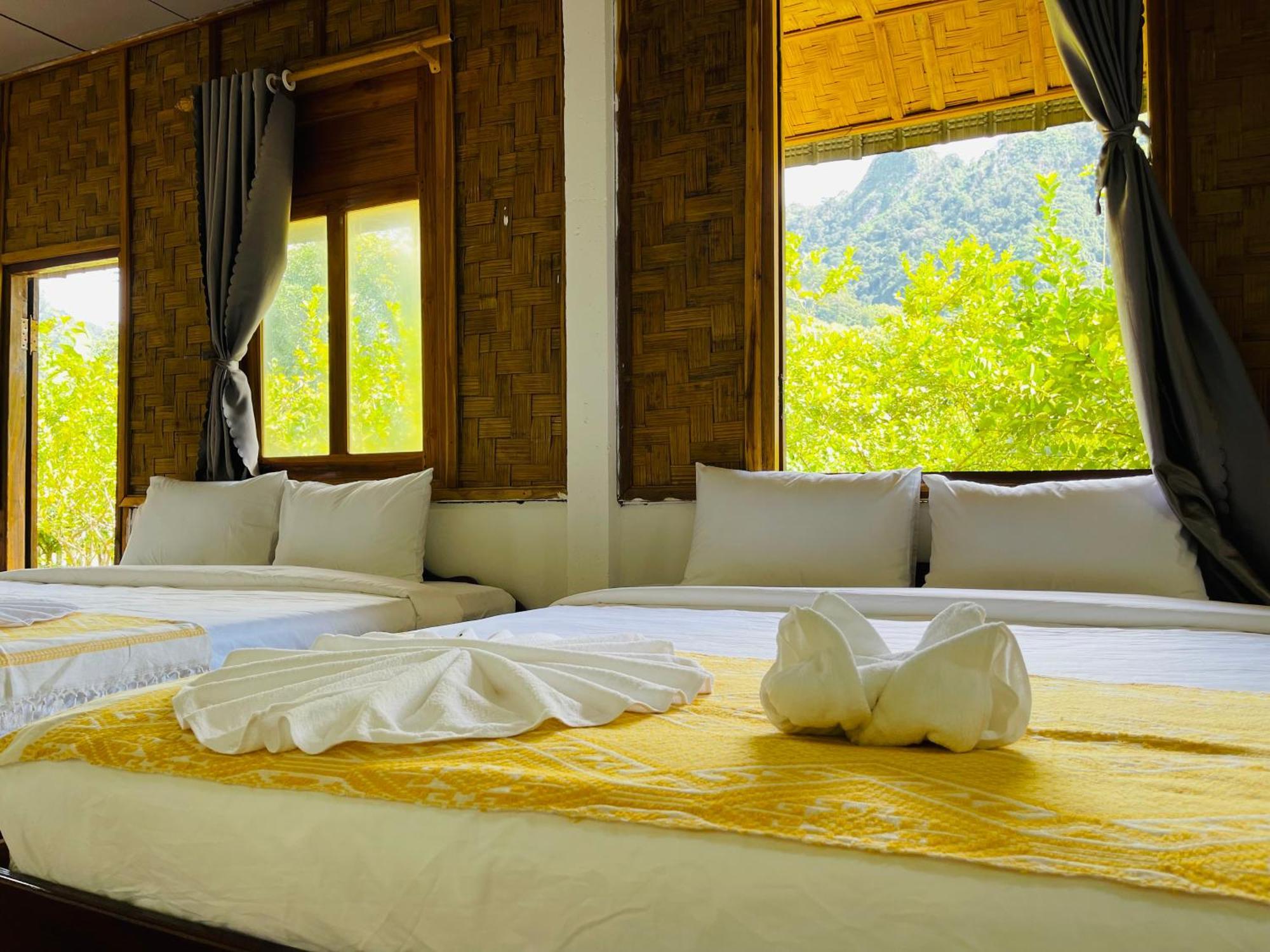 Bed and Breakfast Nong Khiaw Ing Ing Mountain View Exteriér fotografie